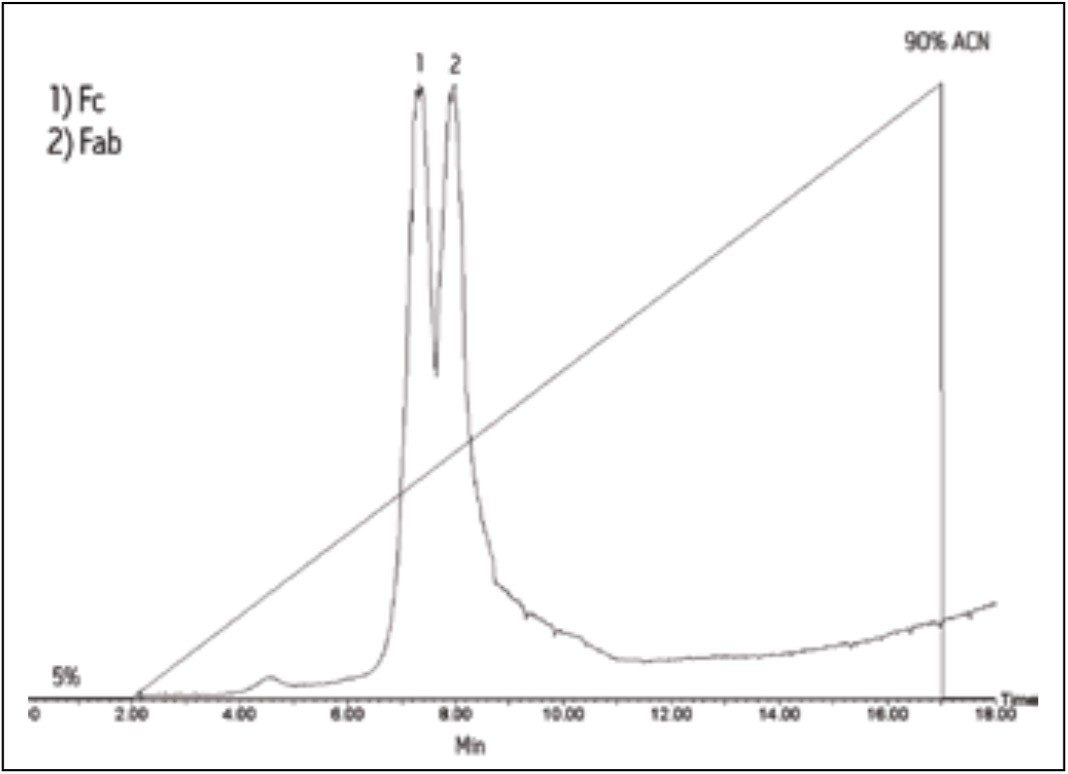 LC-MS TIC from the analysis of an IgG1 