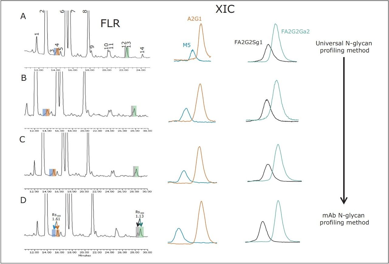 Profiling Released High Mannose And Complex N Glycan Structures From