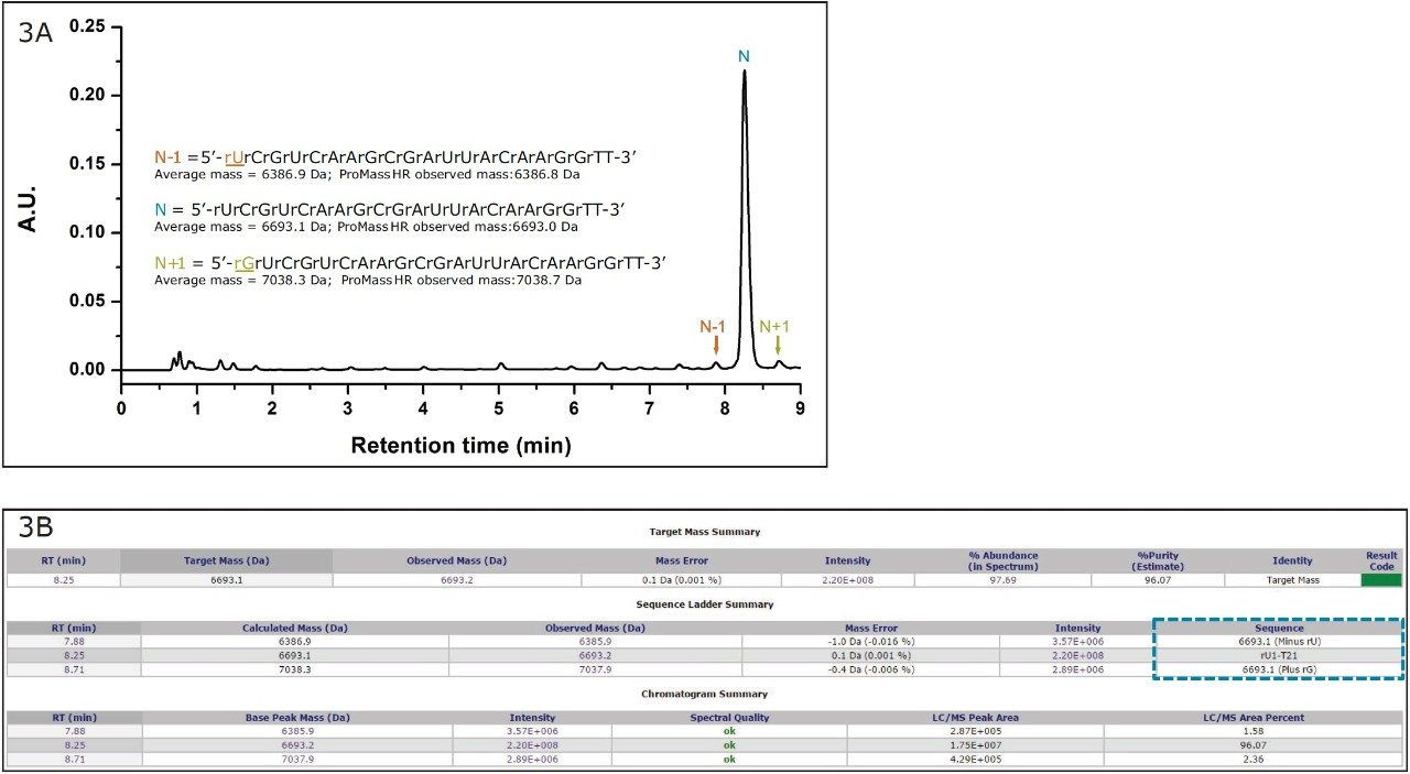  High-resolution siRNA chromatogram