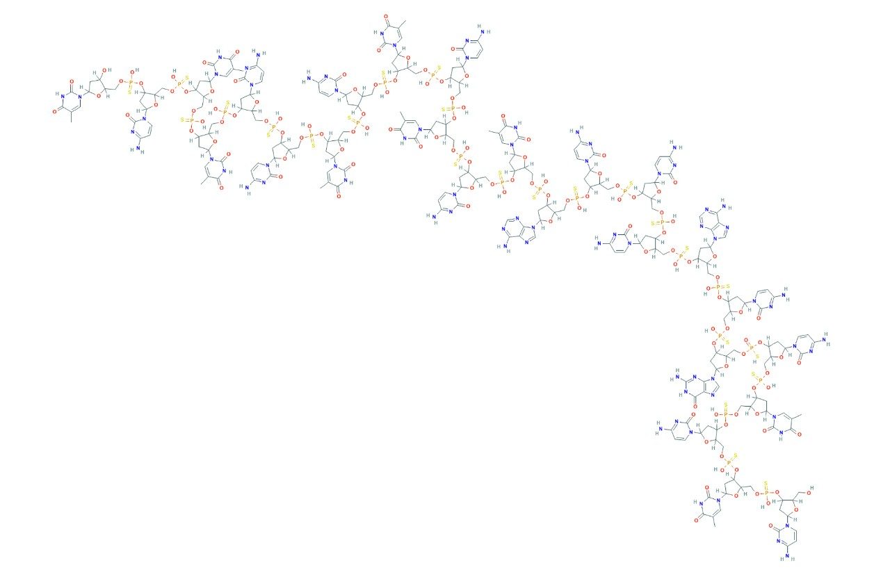 GEM91 (Trecovirsen) oligonucleotide structure