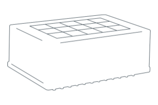 Line drawing of collection plate