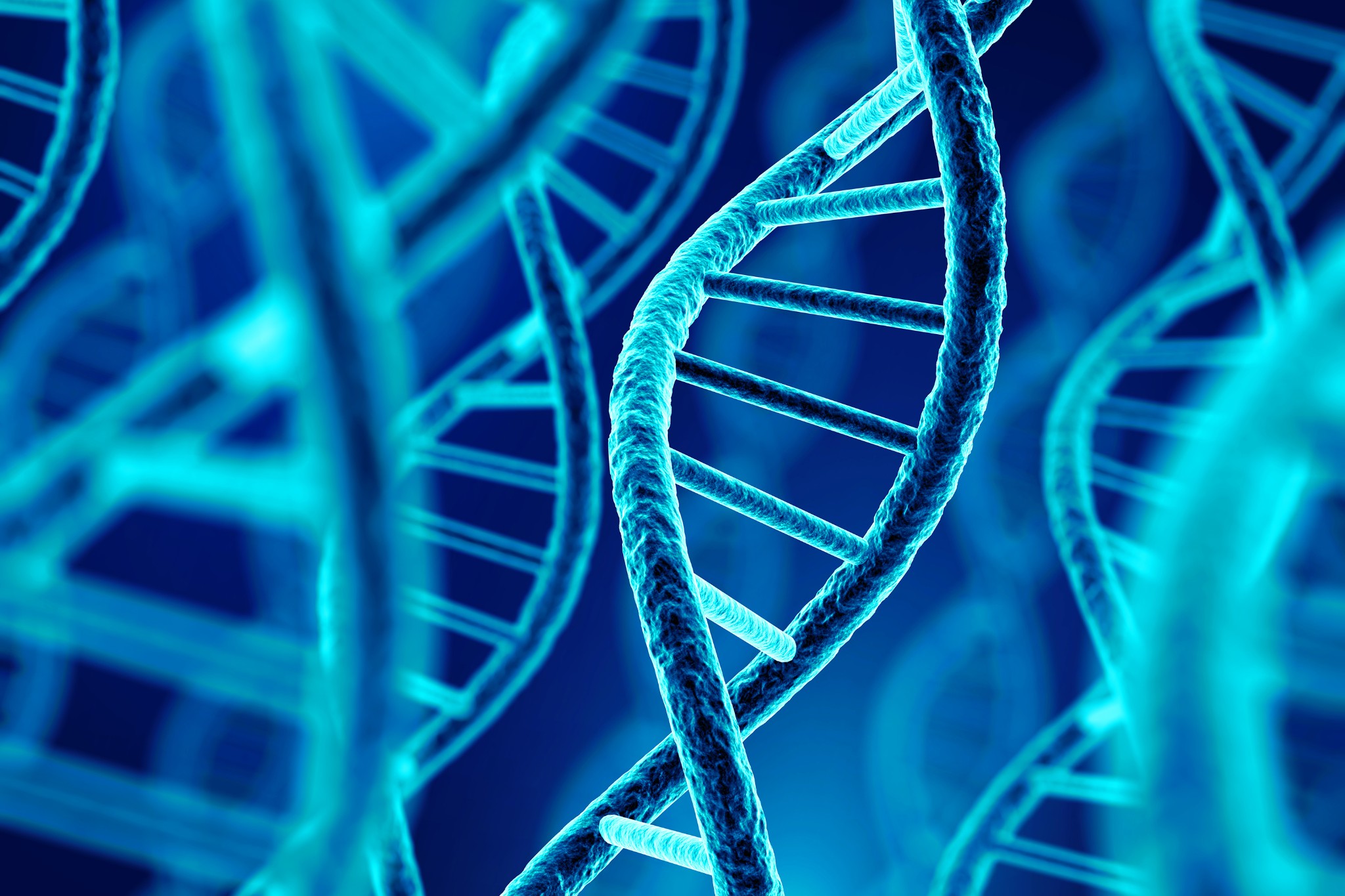 Espiral de molécula de DNA